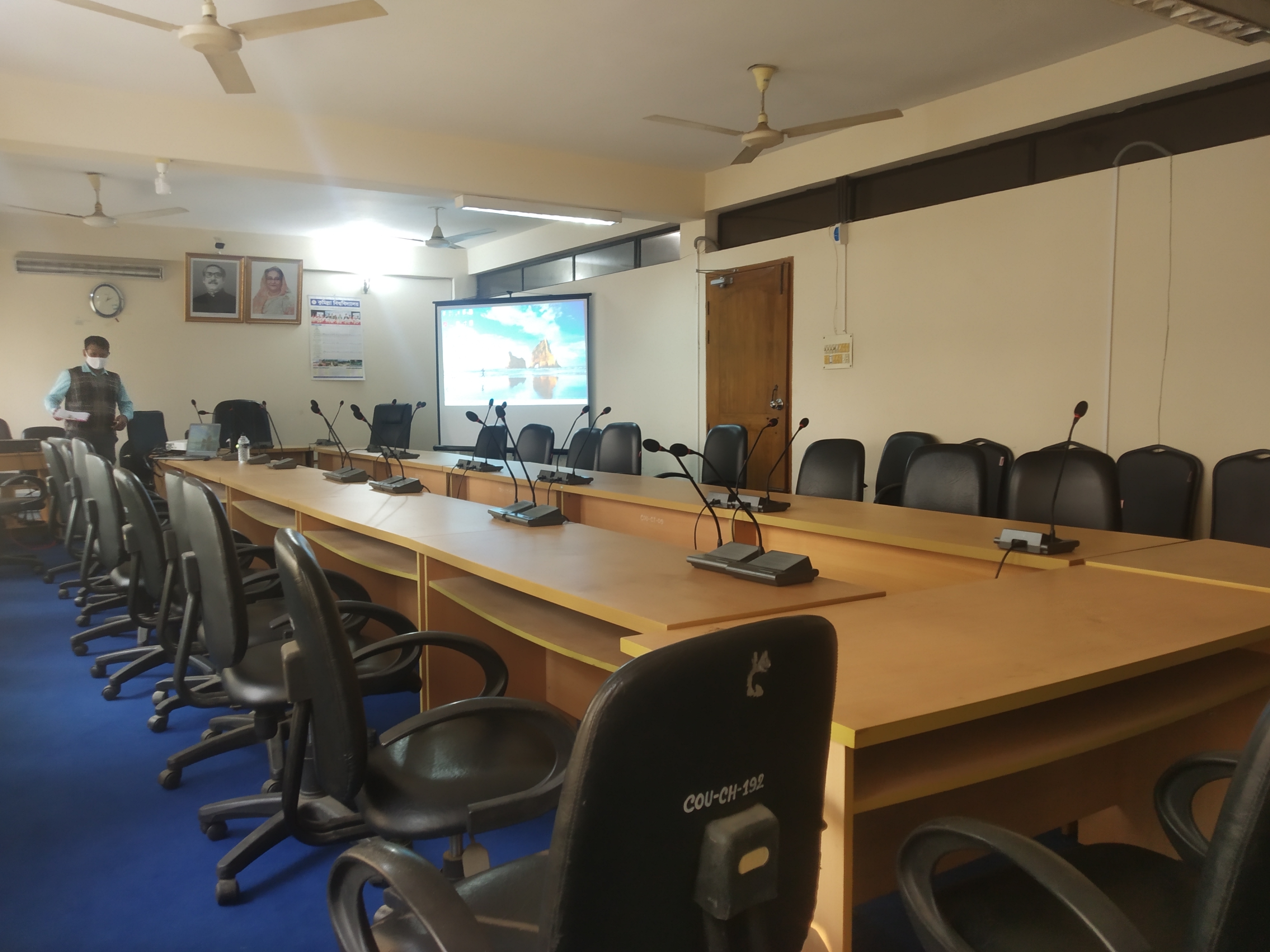 Large empty conference room in Bangladesh