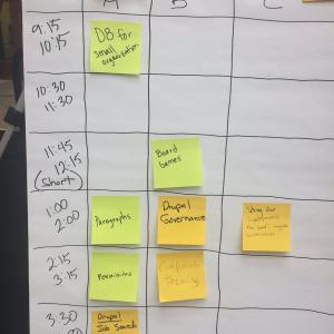 BOF Board at Drupal Event